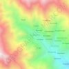 Mapa topográfico Ocrabamba, altitud, relieve