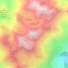Mapa topográfico Garmo Negro, altitud, relieve