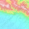 Mapa topográfico Distrik Obio, altitud, relieve