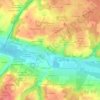 Mapa topográfico Pineau, altitud, relieve