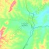 Mapa topográfico El Carmen de Bolívar, altitud, relieve