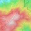 Mapa topográfico Cerro Vueltas, altitud, relieve