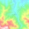 Mapa topográfico Pulau Beringin, altitud, relieve