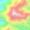 Mapa topográfico Farallones De Citara, altitud, relieve