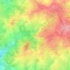 Mapa topográfico Le Barraud, altitud, relieve