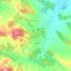 Mapa topográfico La Solana, altitud, relieve