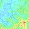 Mapa topográfico Graha Indah, altitud, relieve