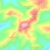 Mapa topográfico Cerro Tupambae, altitud, relieve