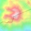 Mapa topográfico Volcán Socompa, altitud, relieve