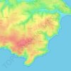 Mapa topográfico Petit Houx, altitud, relieve