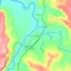 Mapa topográfico Km 41 - Colombia, altitud, relieve