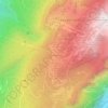 Mapa topográfico Roche Béranger, altitud, relieve