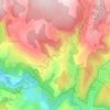 Mapa topográfico Les Salces, altitud, relieve