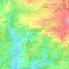 Mapa topográfico Veyriéras, altitud, relieve