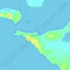 Mapa topográfico Venus Bay, altitud, relieve