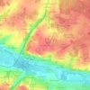 Mapa topográfico Pièce des Mûriers, altitud, relieve