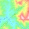 Mapa topográfico Caracoli, altitud, relieve