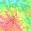 Mapa topográfico Santa Catarina da Serra, altitud, relieve