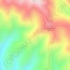 Mapa topográfico Parayas, altitud, relieve