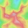 Mapa topográfico Pico de Urbión, altitud, relieve