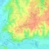 Mapa topográfico Montaplan, altitud, relieve