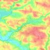 Mapa topográfico Vitré, altitud, relieve