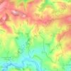 Mapa topográfico Laville, altitud, relieve