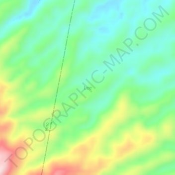 Mapa topográfico Lee, altitud, relieve