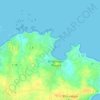 Mapa topográfico Moabren, altitud, relieve