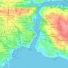 Mapa topográfico Les Capucins, altitud, relieve