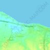 Mapa topográfico Banyudono, altitud, relieve