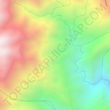 Mapa topográfico El Maco, altitud, relieve