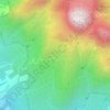 Mapa topográfico Les Bains jaunes, altitud, relieve