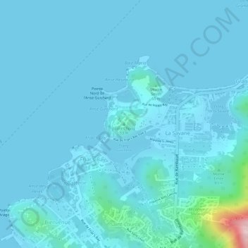 Mapa topográfico Choisy Mount, altitud, relieve