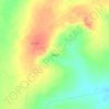 Mapa topográfico Relevo, altitud, relieve