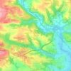 Mapa topográfico La Coudraie, altitud, relieve