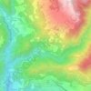 Mapa topográfico Spignana, altitud, relieve