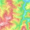Mapa topográfico Sousanil, altitud, relieve