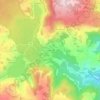 Mapa topográfico Rouillas-Bas, altitud, relieve