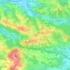 Mapa topográfico Mendilazkor, altitud, relieve