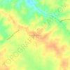 Mapa topográfico Pueblo Nuevo, altitud, relieve