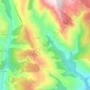 Mapa topográfico Penoselo, altitud, relieve