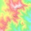 Mapa topográfico Cerro Arturo Penny, altitud, relieve