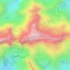Mapa topográfico Qhapaqsaya, altitud, relieve