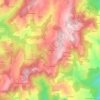 Mapa topográfico Le Mazel, altitud, relieve