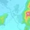 Mapa topográfico La Chipana Huemul, altitud, relieve