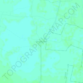 Mapa topográfico Chunkanán, altitud, relieve
