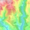 Mapa topográfico La Bustarga, altitud, relieve