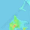 Mapa topográfico Tierra Bomba, altitud, relieve