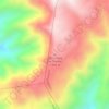 Mapa topográfico Cerro Valle de Piedra, altitud, relieve
